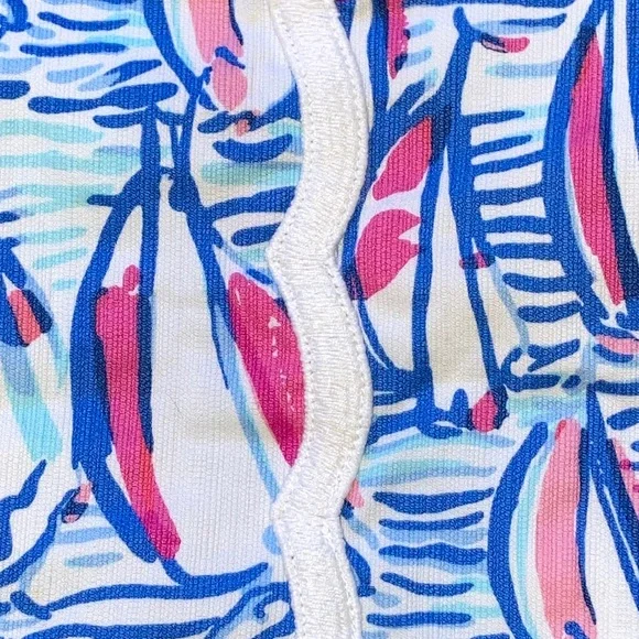 Lilly Pulitzer Michelina Skort Eliza Glisten In The Sun 4 Blue White Vacation - Picture 12 of 16